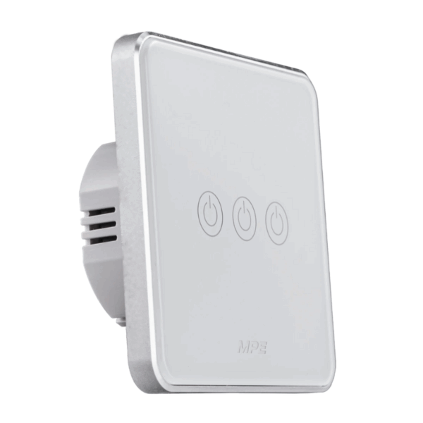 Mặt 3 công tắc hình vuông, điều khiển Zigbee SWV3/ZB 2