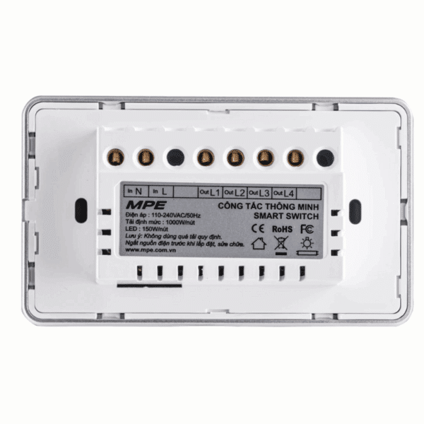 Mặt 3 công tắc, điều khiển Wifi SW3/SC 5