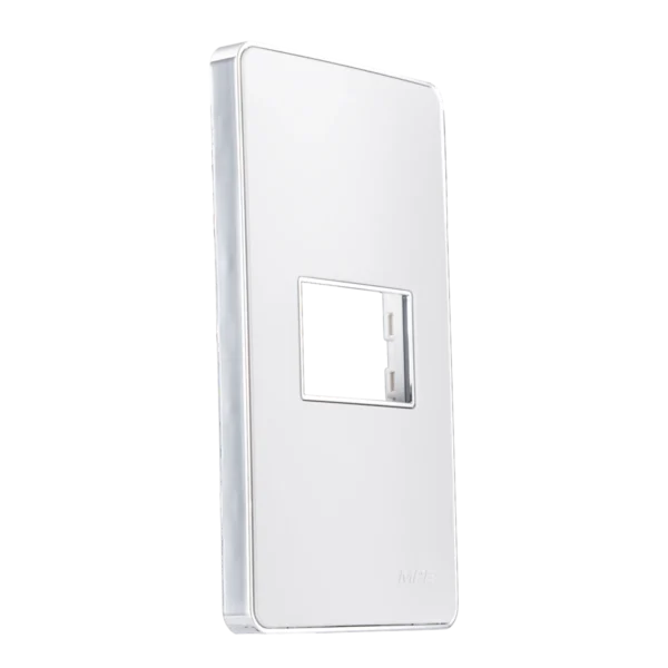 Mặt A60 dùng cho 1 thiết bị viền bạc KT120x70mm mã A601S 1