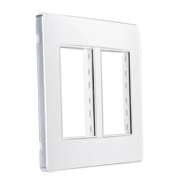 Mặt A60 dùng cho 4,5,6 thiết bị viền bạc KT116x120mm mã A60456S 1