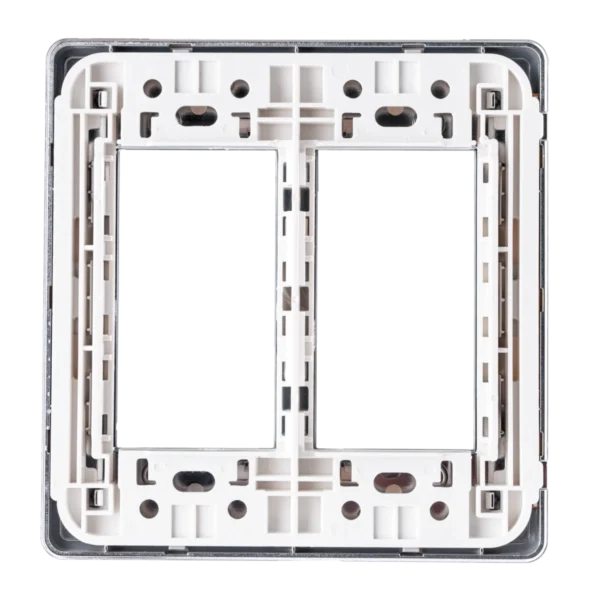 Mặt A60 dùng cho 4,5,6 thiết bị viền bạc KT116x120mm mã A60456S 2