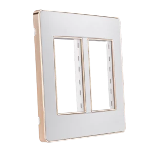 Mặt A60 dùng cho 4,5,6 thiết bị viền vàng KT116x120mm mã A60456G 4