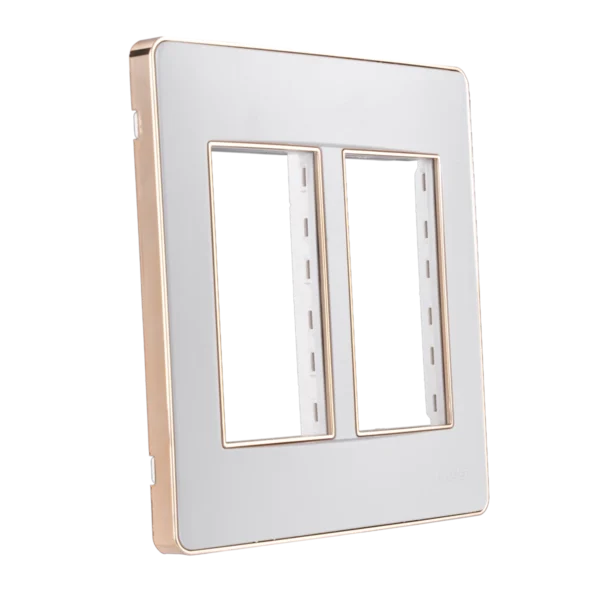 Mặt A60 dùng cho 4,5,6 thiết bị viền vàng KT116x120mm mã A60456G 2