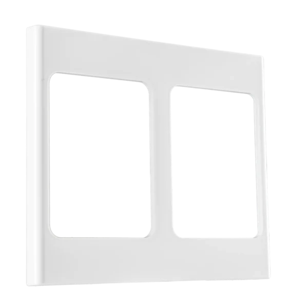 Mặt viền đôi màu trắng KT120x142mm mã A20-WND 1