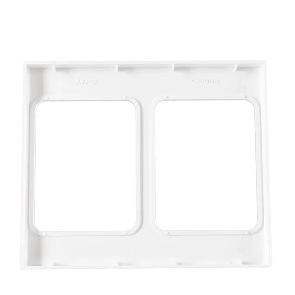 Mặt viền đôi màu trắng KT120x142mm mã A20-WND 2