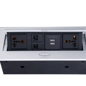 Ổ cắm âm bàn 2 ổ cắm đa năng TBS1 6