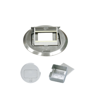 Ổ cắm âm sàn kiểu vuông, màu xám (không bao gồm đế) FA-60 6