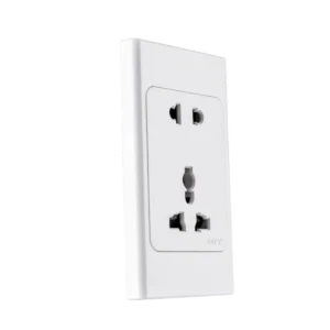 Ổ cắm đa năng + Ổ cắm đơn 16A KT120x70mm mã A20US2MN 5