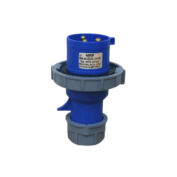 Ổ cắm di động có kẹp giữ dây 3 cực, 16A, IP67 mã MPN2-2132 2