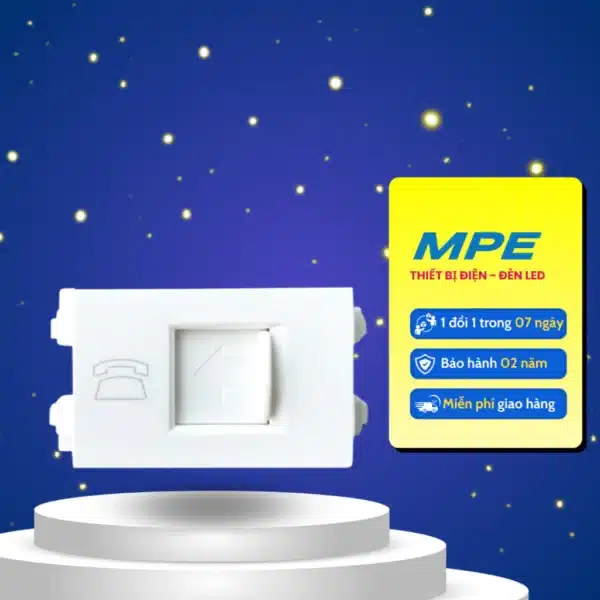 Ổ cắm điện thoại 4 dây mã A6RJ64 1