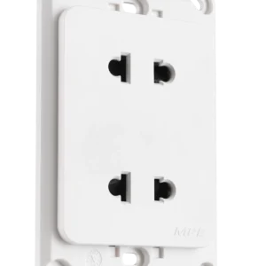 Ổ cắm đôi 2 chấu đế liền 16A KT120x70mm mã A20US2N 5