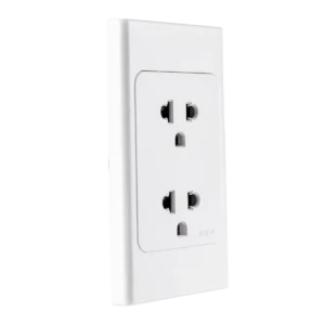 Ổ cắm đôi 3 chấu đế liền 16A KT120x70mm mã A20UES2N 6