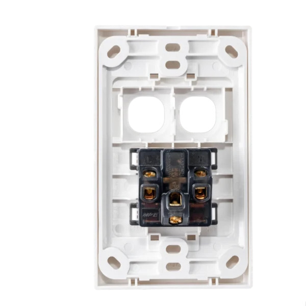 Ổ cắm đôi 2 chấu 16A + 2 Lỗ mã A20US2XXN 2