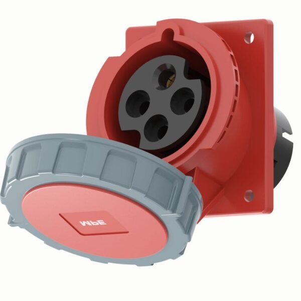 Ổ cắm loại cố định bắt trên bảng điện xéo 5 cực, 16A, IP67 mã MPN2-4152 3