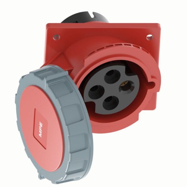 Ổ cắm loại cố định bắt trên bảng điện xéo 5 cực, 16A, IP67 mã MPN2-4152 2