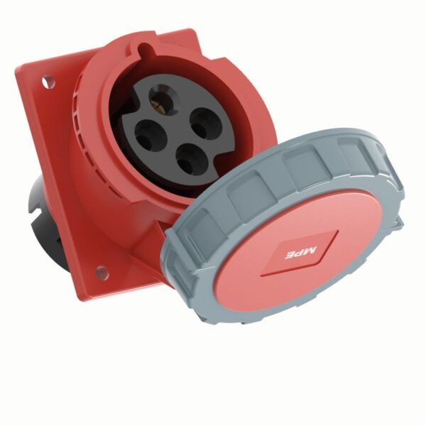 Ổ cắm loại cố định bắt trên bảng điện xéo 5 cực, 16A, IP67 mã MPN2-4152 1