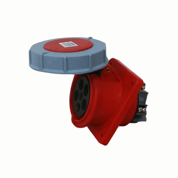 Ổ cắm loại cố định bắt trên bảng điện xéo 5 cực, 63A, IP67 mã MPN2-4352 3