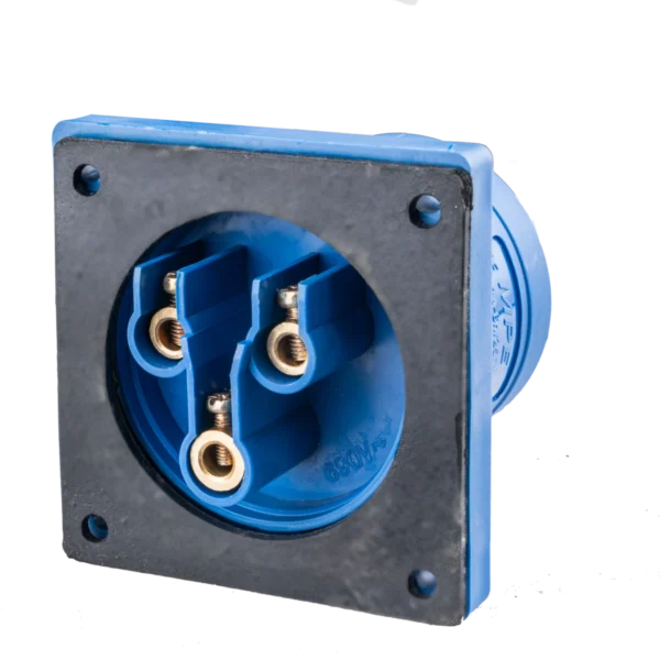 Phích cắm loại di động có kẹp giữ dây 3 cực, 32A, IP44 mã MPN-623 2