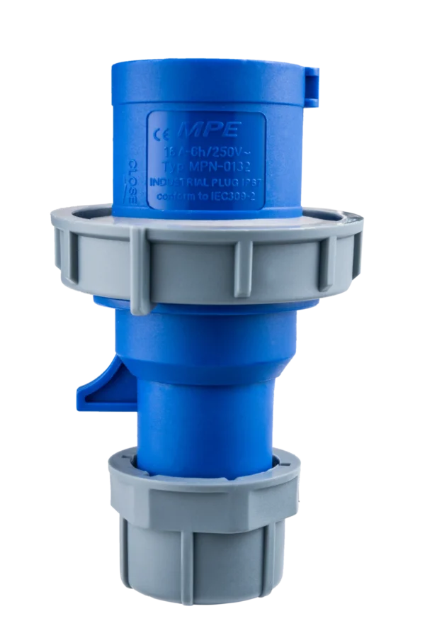Phích cắm loại di động có kẹp giữ dây 3 cực, 16A, IP67 mã MPN-0132 1