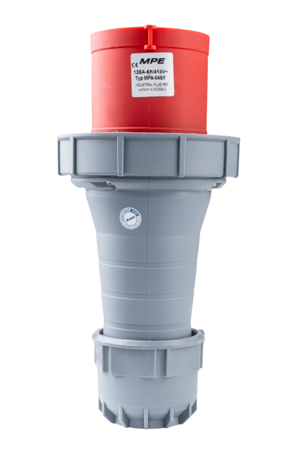 Phích cắm loại di động có kẹp giữ dây 5 cực, 125A, IP67 mã MPN-045K 1