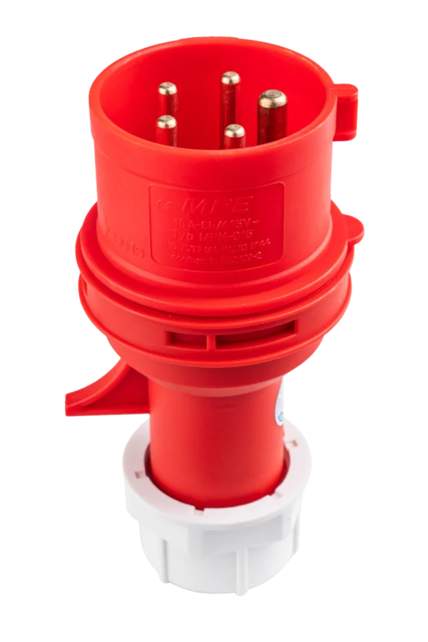 Phích cắm loại di động có kẹp giữ dây 5 cực, 16A, IP44 mã MPN-015 1