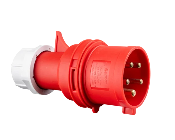 Phích cắm loại di động có kẹp giữ dây 5 cực, 32A, IP44 mã MPN-025 2