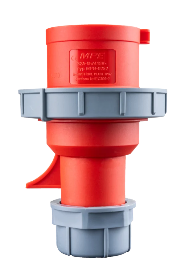 Phích cắm loại di động có kẹp giữ dây 5 cực, 32A, IP67 mã MPN-0252 2