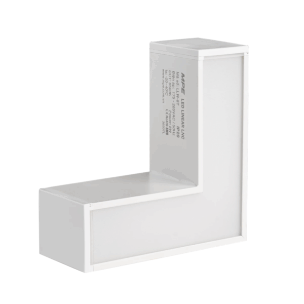 Phụ kiện thanh nối L thân màu trắng có đèn 8W ánh sáng trắng dùng cho Seri LNC mã LLW-8T 1