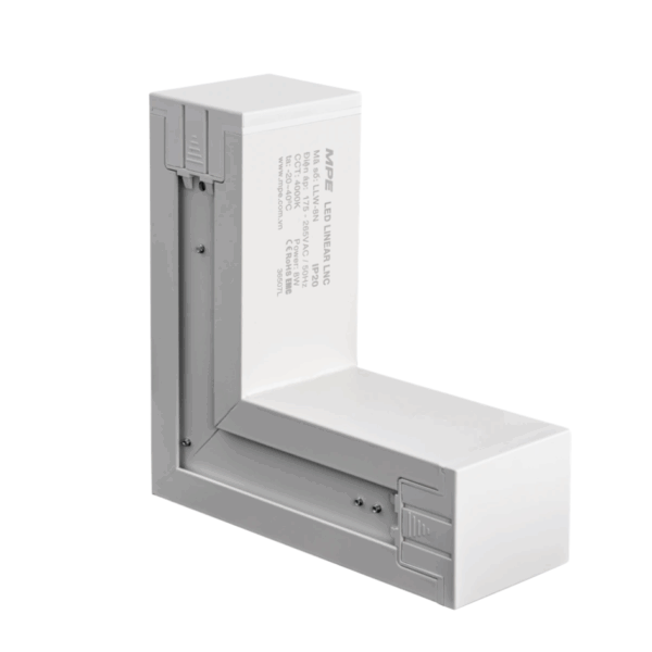 Phụ kiện thanh nối L thân màu trắng có đèn 8W ánh sáng trắng dùng cho Seri LNC mã LLW-8T 2