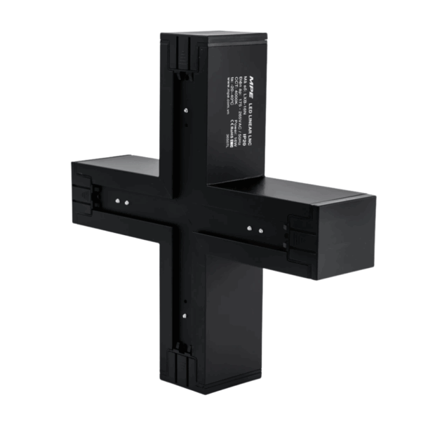 Phụ kiện thanh nối X thân màu đen có đèn 16W ánh sáng trắng dùng cho Seri LNC mã LXB-16T 2