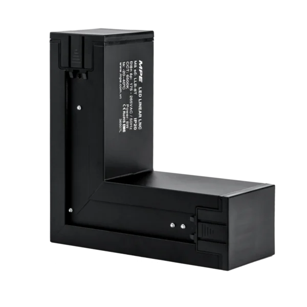 Phụ kiện thanh nối L thân màu đen có đèn 8W ánh sáng trắng dùng cho Seri LNC mã LLB-8T 2