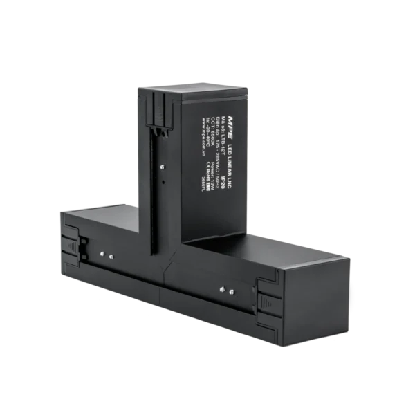 Phụ kiện thanh nối T thân màu đen có đèn 12W ánh sáng trắng dùng cho Seri LNC mã LTB-12T 3