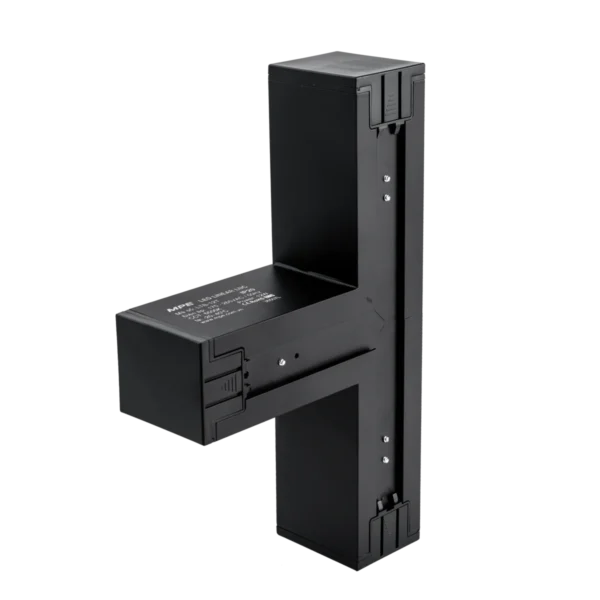 Phụ kiện thanh nối T thân màu đen có đèn 12W ánh sáng trắng dùng cho Seri LNC mã LTB-12T 2