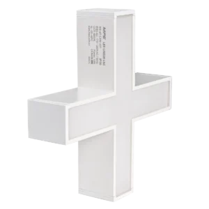 Phụ kiện thanh nối X thân màu trắng có đèn 16W ánh sáng trung tính dùng cho Seri LNC mã LXW-16N 4