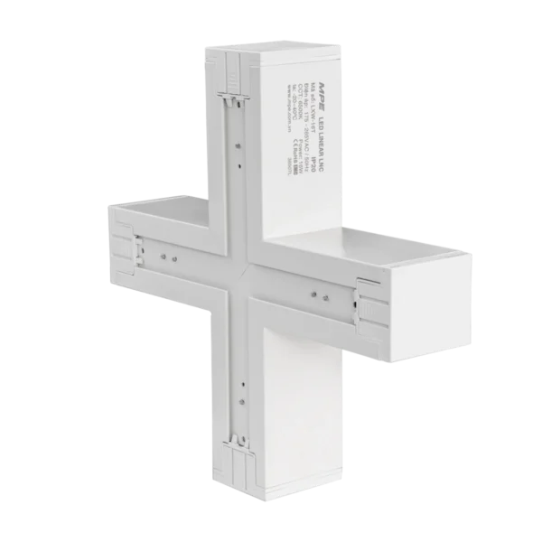 Phụ kiện thanh nối X thân màu trắng có đèn 16W ánh sáng trung tính dùng cho Seri LNC mã LXW-16N 1