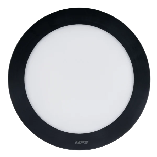 LED Panel ốp nổi nhựa đen, mặt tròn 12W - 3 chế độ màu SRPLB2-12/3C 3