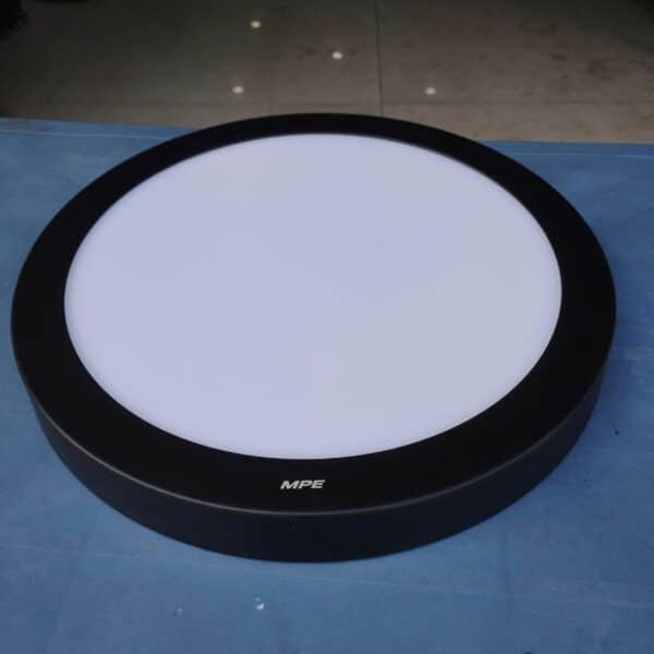 LED Panel ốp nổi nhôm, thân đen, mặt tròn 24W ánh sáng vàng SRPLB-24V 2