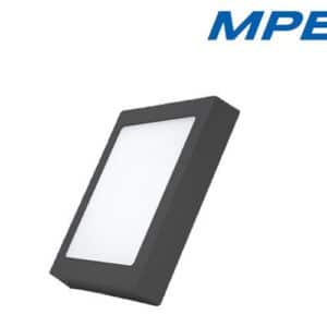 LED Panel ốp nổi nhôm, thân đen, mặt vuông 12W ánh sáng vàng SSPLB-12V 5