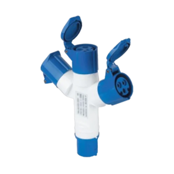 Ổ cắm di động có kẹp giữ dây 3 Connector 16A, IP44 mã MPN-1013 1