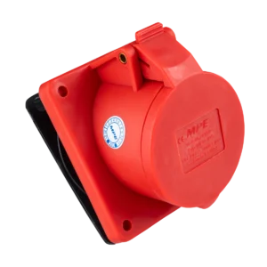 Ổ cắm loại cố định bắt trên bảng điện xéo 5 cực, 16A, IP44 mã MPN-415 3