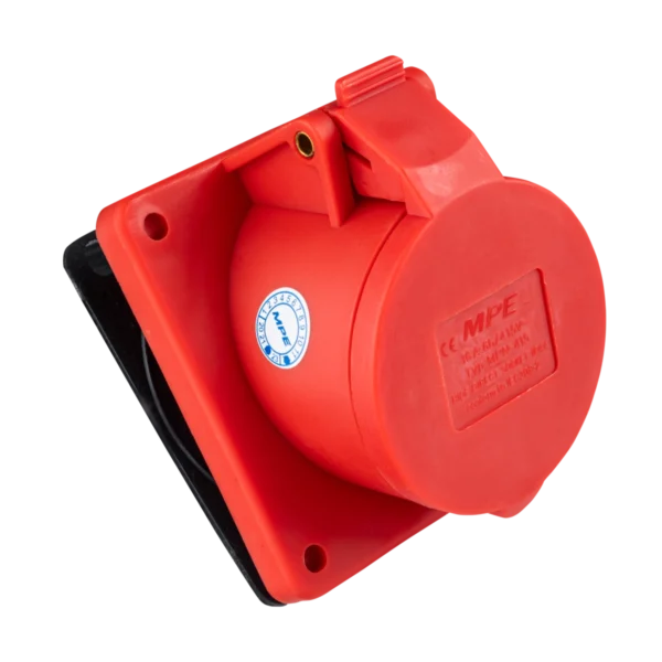 Ổ cắm loại cố định bắt trên bảng điện xéo 5 cực, 16A, IP44 mã MPN-415 1