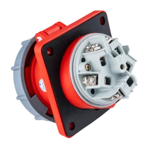 Ổ cắm loại cố định bắt trên bảng điện xéo 5 cực, 63A, IP67 mã MPN-4352 4