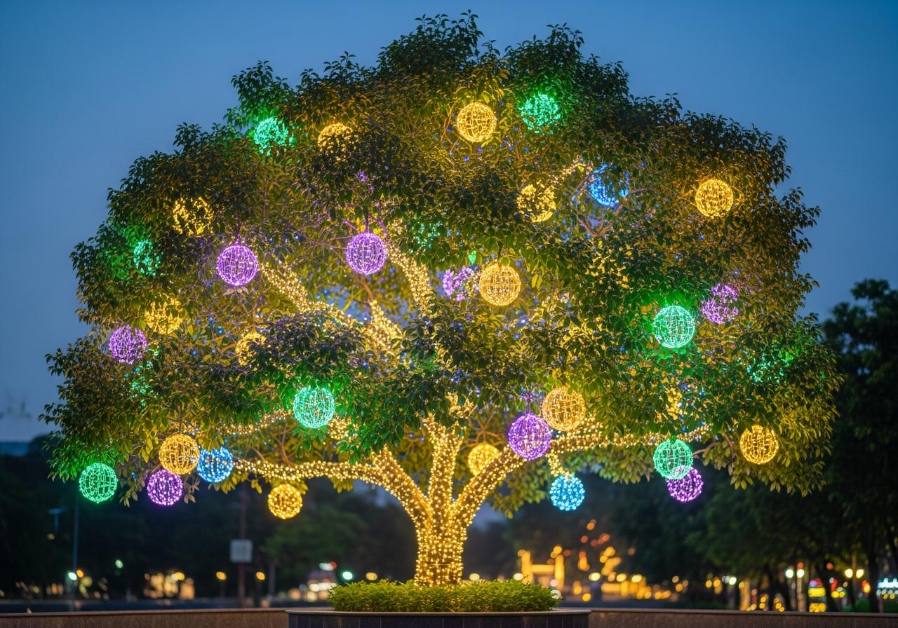 Bóng đèn trang trí cây