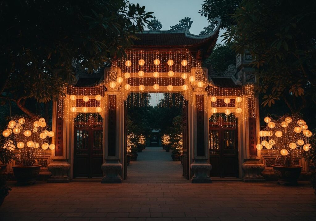 Bóng đèn trang trí cổng