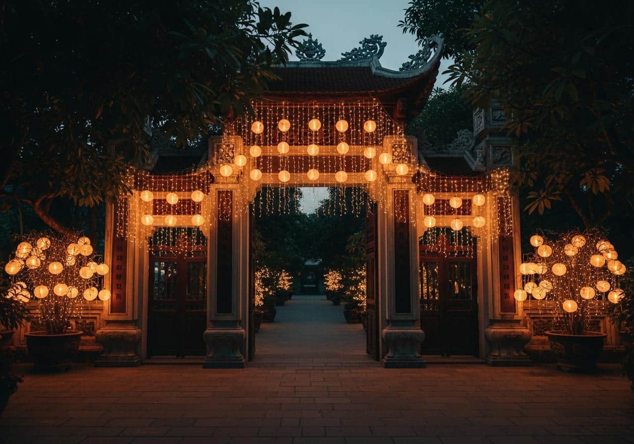 Bóng đèn trang trí cổng