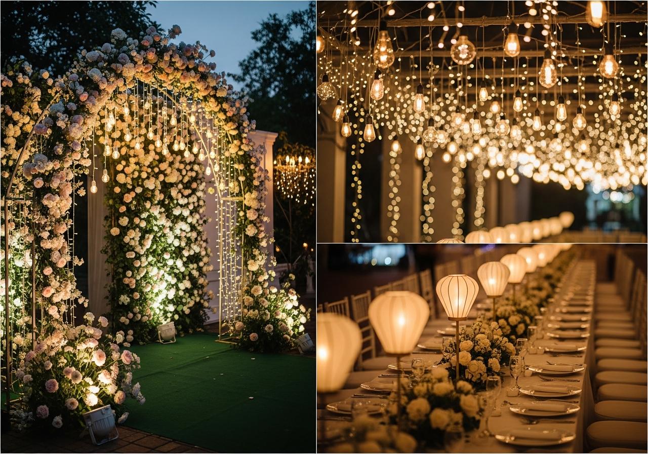 Bảng so sánh các loại đèn trang trí đám cưới