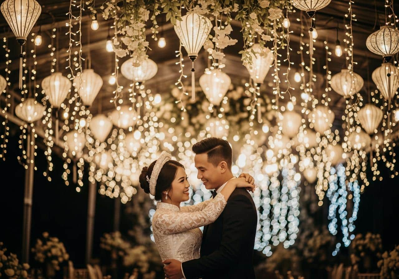 Bóng đèn trang trí đám cưới