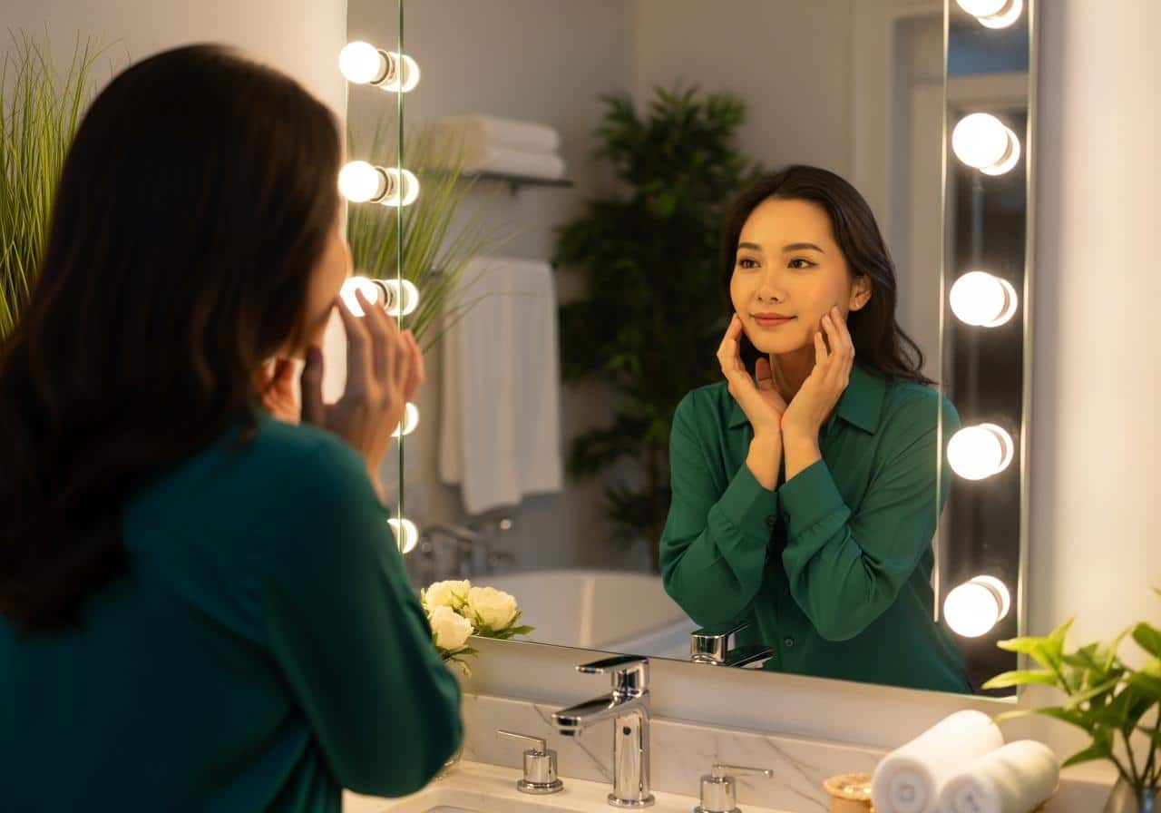 Bóng đèn trang trí gương