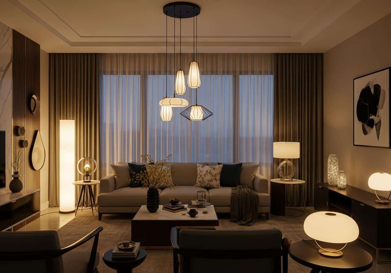Bóng đèn trang trí phòng khách