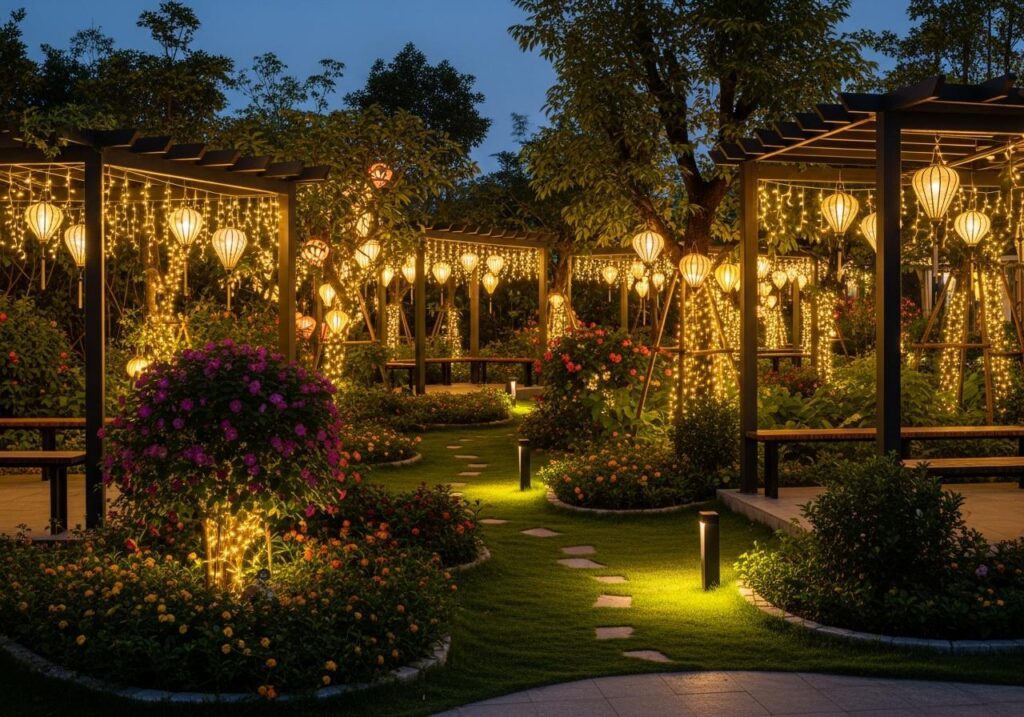 Bóng đèn trang trí sân vườn
